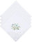 Ymapinc 4 Stück Gestickte Spitze Stofftaschentücher Damen, Blumenmuster Taschentücher Stoff 28 X 28cm Vintage Taschentücher Stoff Damen Baumwolle für Hochzeitsfeier