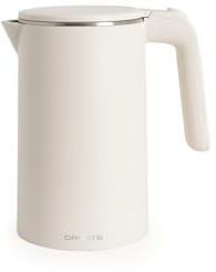 CREATE/KETTLE STUDIO PRO/Hervidor eléctrico de 1L blanco roto/Control de temperatura, función mantener caliente, sistema recogecables, apagado automático, 1000W