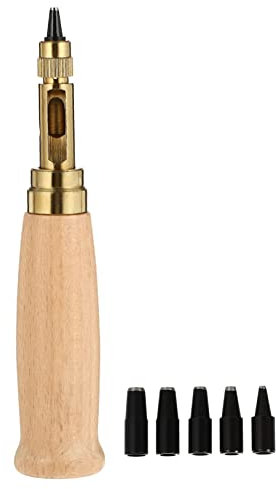 Garneck 6stücke Teiliges Verstellbares Lederlocher Set Aus Legiertem Stahl Mit Lochgröße Automatik Stanzwerkzeug Für Lederhandwerk Kleidung Taschen Canvas Und Gurte