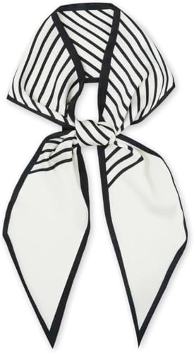 FonVan Seidenschal Seide Haarschal für Damen, Halstücher, Bandana, Satin Schal Kopftuch, Halstücher für Handtaschen, Handtaschen-Zubehör, Seidentücher Scarf - 145 x 13cm