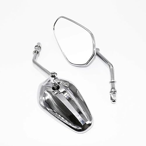 Motorcykel Backspegel För Harley För Davidson För Street Glide För Sportster 883 1200 RH975 För Softail För Road King Motorcykel Bakspegel Sidospegel GFVFGNLNNA(Chrome)