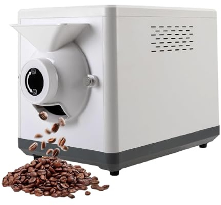 XEEAOFE 1600W Coffee Roaster, Electric Small Coffee Bean Roaster Machine for Coffee Bean Baking, Adjustable Timing & Temperature, Maximum 1000g Beans White