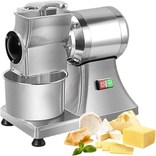 Rallador De Queso Eléctrico Comercial De 550 W | 40 Kg/h Para Queso, Mantequilla, Pan, Salvado, Máquina Para Rallar Queso