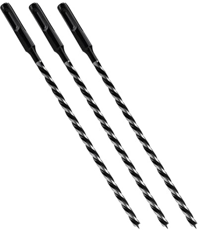 3 pièces Foret en spirale 6x230mm Sds Plus pour bois tendre, bois dur avec pointe de centrage