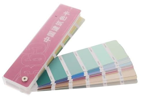 BUGUUYO Nuancier de Peinture Standard Couleurs Cartes Échantillons Résistantes pour Projets Peinture DIY Palette Teintes Variées pour Architecture et Décoration Intérieure