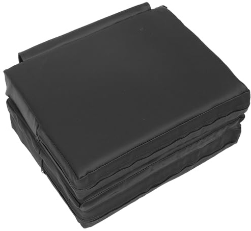 CLISPEED Coussin Rehausseur pour Garçon et Filles Noir 3 Couches Épaisses, Siège Réglable pour Fauteuil de Coiffeur et Salon, Tapis de Chaise Pratique et Confortable pour Coiffure