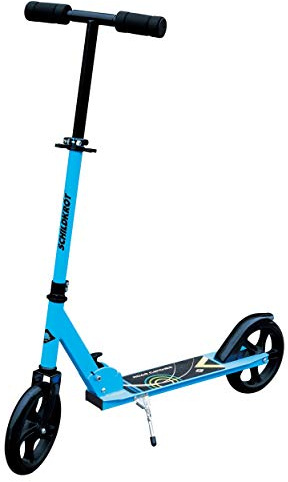 Schildkröt City Road Catcher, 200 mm hjul, klassisk aluminiumscooter, hopfällbar, för barn + 120 cm och vuxna, blå, 510201