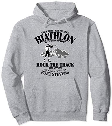Biathlon Skisport Kapuzenpulli Pullover Hoodie