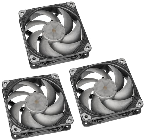 Phanteks T30-120 PWM-Lüfter Set mit 3 Stück 120 mm Fans Schwarz | Leistungsstarke Kühlung für PC-Gehäuse & Radiator