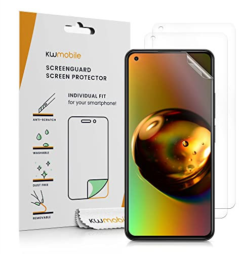 kwmobile 3X Displayschutzfolie kompatibel mit Xiaomi 11 Lite (5G) NE/Mi 11 Lite (5G) Folie - klare Schutzfolien Set in transparent