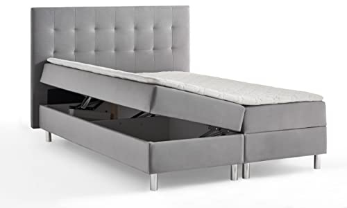 Atlantic Home Collection Boxbett mit integrierter Taschederkernmatratze und Stauraum Holly, 140 x 200 cm, 140 x 200 cm