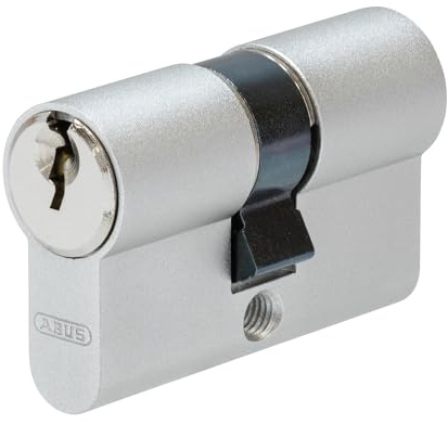 ABUS Cylindre court TI11 ST 25/25 - Cylindre de porte pour portes en verre, portes métalliques et portes d'entrée fines - Fermeture différente, cylindre de serrure avec 3 clés