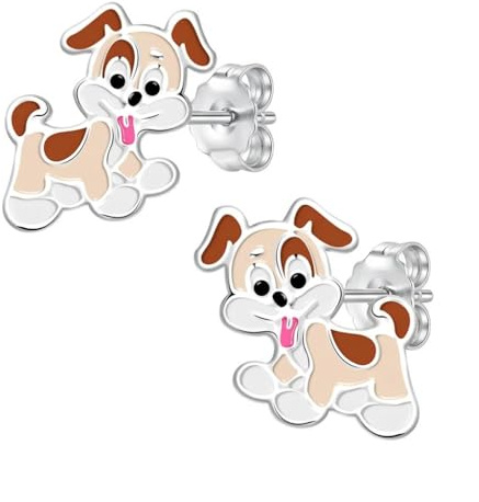 FIVE-D Ohrstecker Kinderohrringe Hund 925 Sterling Silber