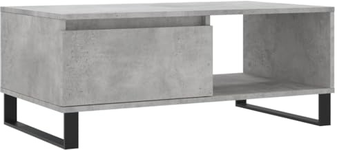vidaXL Couchtisch Betongrau 90x50x36,5 cm Holzwerkstoff