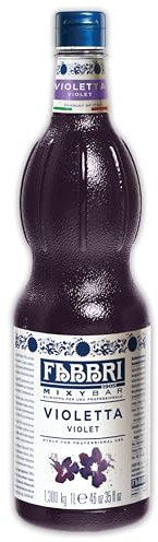 Food-United VIOLETT SIRUP 4x1L | FABBRI Mixybar Veilchensirup | sciroppo di viola | aus Veilchen-Blüten-Konzentrat | fabbri 1905 cocktail bar syrop | für Violet-Spritz-Cocktail Wodka Gin Likör (4)