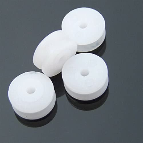 Riemenscheibe, U-Typ-Riemenscheibe, 10 Stück, 2 x 9,3 mm, weiße Kunststoff-Riemenscheibe, Mikro-Getriebemotorräder for 2 mm Welle, DIY-Modell, Spielzeug, Außendurchmesser 9,3 mm Innendurchmesser, 2 mm