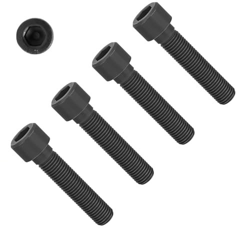 TERF® M6 X 20mm Hex Socket Cap Head Machine Screws Self Colour Black High Tensile Grade 12.9 Machine Screw M6 (6mm) X 20mm Allen Key Hexagonal Socket cap Bolts - Pack of 20