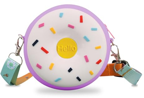 FOSDICK Borsa a Tracolla per Bambine, Borsetta Crossbody in Silicone con Tracolla Regolabile, Regalo per Ragazzi e Ragazze