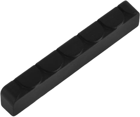 FUNOMOCYA Ebenholz Sattel für Klassische Gitarre mit Eleganter Optik Komfortables Design und Saitenschutz Geeignet für 6-saitige Akustikgitarren und Gitarrenhals
