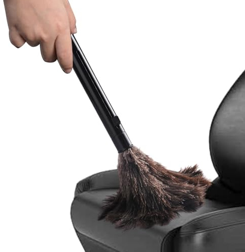 Long plumeau pour Le Nettoyage – Plumeau Portable rétractable, plumeau de