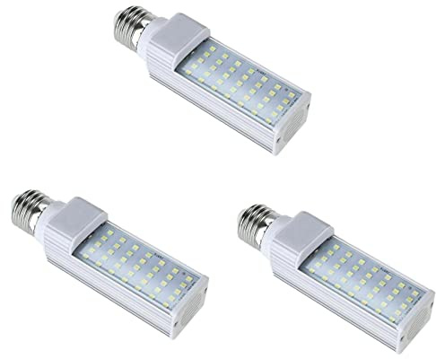 Qarmijaer 3X Fishpod White Plant Aquarium 7W Grow Light LED Tank Fish Coral Bulb E27 Lamp