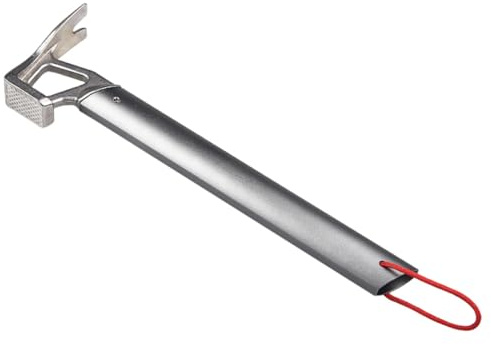 ADOCARN Camping -Zelthammer Nägel einstellbar Hämmer Hering Bergsteiger Klaue Leicht Zeltnagelhammer Hammer mit Aluminiumgriff Hammer aus Aluminiumlegierung Nagelhakenhammer ziehen Silber