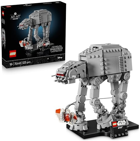 LEGO Star Wars 75440 AT-AT - Modellbau Set für Erwachsene - Mit Snowspeeder, Ständer & Namensschild - DIY Deko fürs Regal - Geschenk für Fans von Das Imperium schlägt zurück