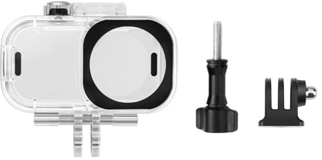 Cover rigida trasparente per fotocamera compatta Action Camera Guscio protettivo Custodia subacquea permette profondamente immersioni in mare ampia custodia per fotocamera regolabile compatibile