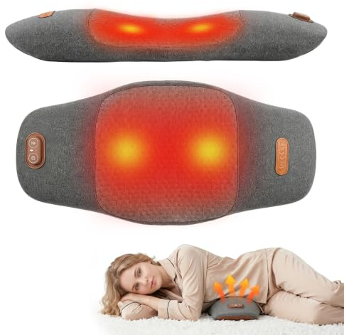 Theraback 3 in 1 Back Therapy - Back Massager for Pain Relief, 135° Ergonomic Curvature, Spinal Traction, Heating Pads with 3 Levels of Vibration & Heating, Relieve Sciatica & Backs Pain (Dark Gray)