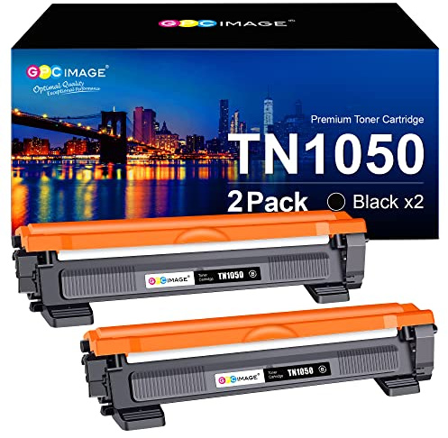 GPC Image TN1050 Compatibili per Brother TN1050 TN-1050 Cartucce di Toner per DCP-1612W DCP-1610W HL-1210W MFC-1910W HL-1112 HL-1212W DCP-1510 MFC-1810 DCP-1612 (Nero, 2-Pack)