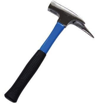 Marteau charpentier manche fibre tête polie + aimant L.33cm 0.90kg DIMOS BATIMENT 135546