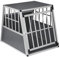 EUGAD Hundetransportbox Alu Hundebox für Hunde Katzen 65x85x71cm, Tiertransportbox mit Sicherheitsverschluss, Auto Haustiertransportbox Reisebox Hundebox für Kleien mittlegroße Hund