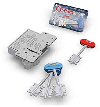 Art. 25SMS5 CUORE RICAMBIO DOPPIA MAPPA SECURMAP Con antipicking 4 mandate per serrature serie 25 MANO SINISTRA 5 CHIAVI