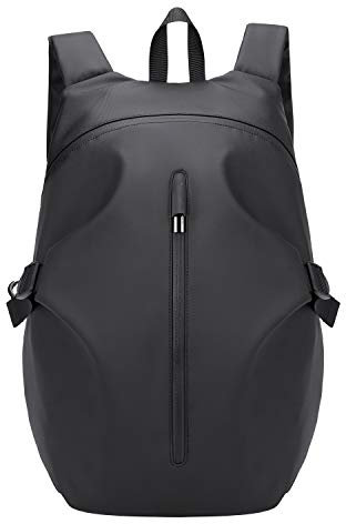Vmokki Motorrad Fahrrad Rucksack für Helm Helmtasche Wasserdicht Reflektierend Groß Fahrradrucksack Daypack mit Anti Diebstahl Brustgurt (Schwarz)