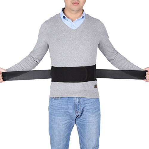 Rückenstütze, Rückenbandage für die Lendenwirbelsäule Rückenstützgürtel für Lindert Schmerzen, Selbsterhitzender Turmalin-Magnetfeld-Schutzgürtel, gegen lumbale Rückenschmerzen, Arthritis