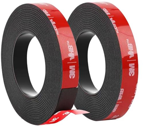 2M Nastro Magnetico Autoadesivo, Magneti Adesivi A+B, Nastro Magnetico Adesivo Ultraresistente, Nastro Adesivo per Zanzariere, Atriscia Magnetica Adesiva per Zanzariere, Tende e Telai Delle Porte