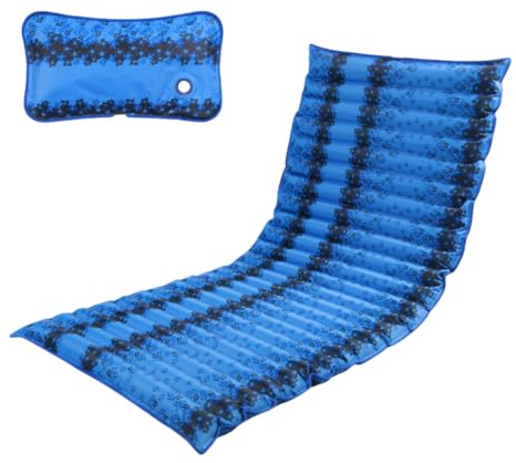ThiCc Colchón y almohada de agua de refrigeración – Almohadilla de cama fría de PVC para verano, colchón de aire, colchoneta de dormir para dormitorio, camping, estudiante, dormitorio, playa, piscina