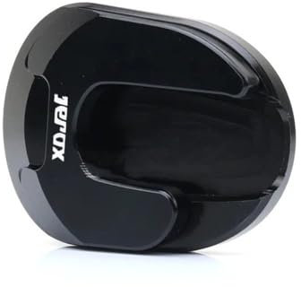 FJHEBIOUB Motorrad Seitenständerpolster Für Y&AMAHA NMAX 155 Aerox 155 NVX 155 Motorrad Ständer Fuß Seitenständer Verlängerungspolster Stützplatte Vergrößern Ständer(Black-Aerox)
