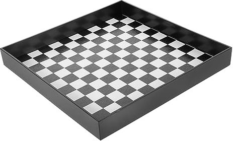 WATIIFUFU Schachbrettmuster-aufbewahrungstablett Desktop-ablageplatte Multifunktionale Ablageplatte Für Parfüm Schmuck Kerzen Und Badezimmer-thekentablett Kosmetiktabletts