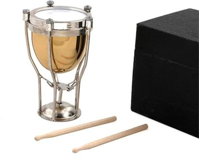 Modèles d'instruments de musique miniatures Jazz Drum Kit Mini Instrument de musique Ne peut pas jouer 8 x 6 cm