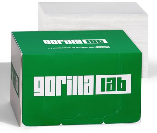 Gorilla Lab Color Catcher Monster Sheets for Laundry, 100 Count Heavy-Duty XL Dye & Debris Absorbing, Fragrance Free, Safe for Sensitive Skin, Works in All Washers