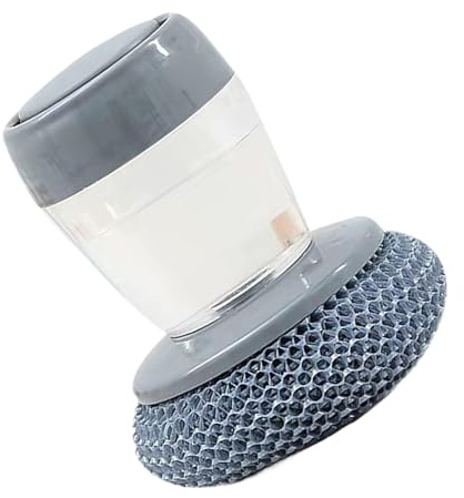 Spazzo Da Di Erogazione Di Sapone | Scrubber Di Padelle Con Distributore Di Sapone - Forniture Di Pulizia Multifunzionale Con Manico Ergonomico Per Stufe A Vasi