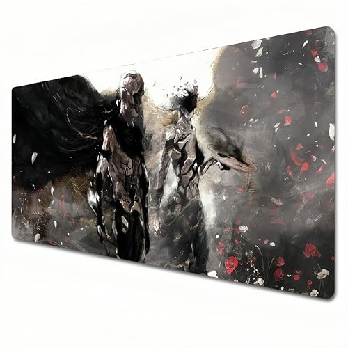 Clair Obscur: Expedition 33 tapis de souris, XXL noir et blanc grand tapis de souris de jeu 900 x 400 convient aux claviers et sous-mains de bureau à domicile. (XXL)