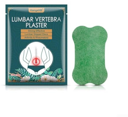 Gdfnmogo Parche para alivio del dolor lumbar, paquete de 12, almohadillas de yeso Moxa autocalentables para apoyo de espalda y cintura, terapia de calor adhesiva de ajenjo natural