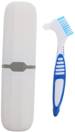 MOLUCKFU Étui De Voyage Pour Brosse à Dents 2 Pièces Bleu Et Blanc, Porte-brosse Portable Avec Soies Souples, Boîte De Rangement Antisalissure, Pour Déplacements Et Voyages