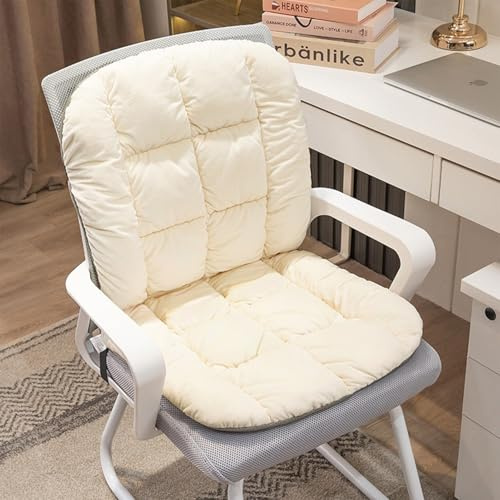 Beheiztes Stuhlkissen for Büro Mit Lordosenstütze, Beheiztes Sitzpolster, Großer Heizbereich, Beheizter Sitzbezug for Stuhl, Sofa, Couch(Beige,A)