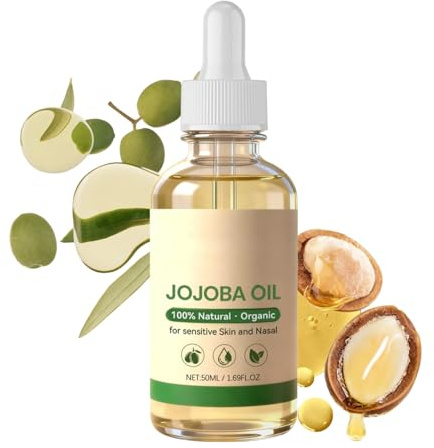 Multi-use Jojoba Beauty Oil for Face – Jojoba Oil for Hair, Body, Ear Stretch, Nails – Moisturising Skin Oil with Jojo/Ba Seed Oil – Smooth Frizz, Nourish Skin & Improve Makeup Adhesion