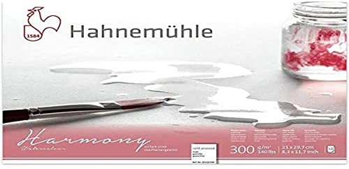 Hahnemühle Harmony Aquarellblock 300 Gsm Cold Press A4, 12 Blatt