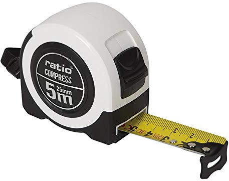 Flexometro cinta 25/5 mts.compress ratio