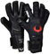 Renegade GK Limited Edition Rogue Quantum Goalie Gloves with Pro-Tek Fingersaves | 4mm Giga Grip & Neoprene | Black & Red Football Goalkeeper Gloves (Size 9, Youth-Adult, Negative Cut, Level 4+)